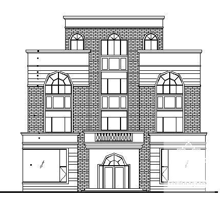 别墅型4层公馆建筑CAD施工图纸 - 4