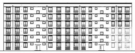 6层住宅楼建筑CAD施工方案图纸 - 3