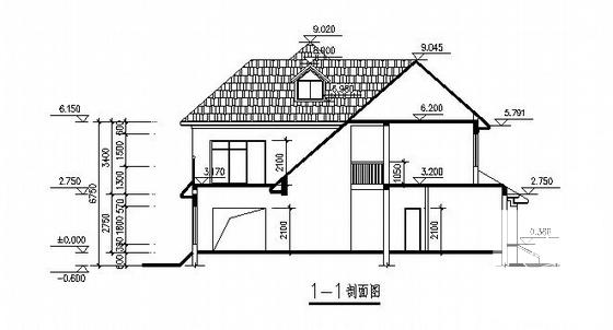 2层独立别墅建筑施工CAD图纸 - 4