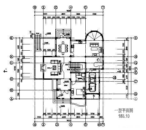 2层别墅建筑方案设计CAD图纸(带地下室) - 2