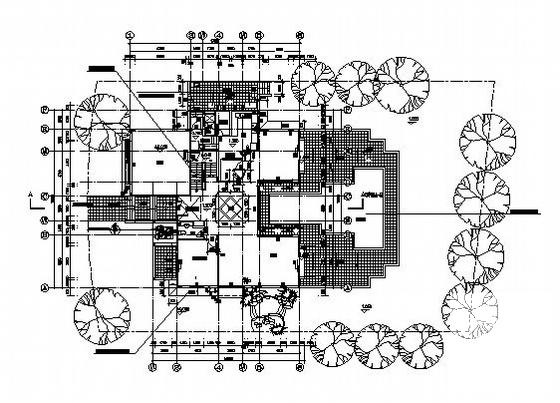 短支框架结构2层独栋别墅建筑施工CAD图纸 - 1