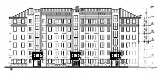 小区6层住宅楼建筑施工CAD图纸(1#楼) - 1