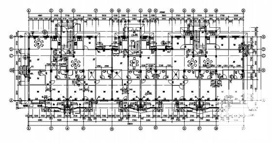 小区6层住宅楼建筑施工CAD图纸(1#楼) - 3