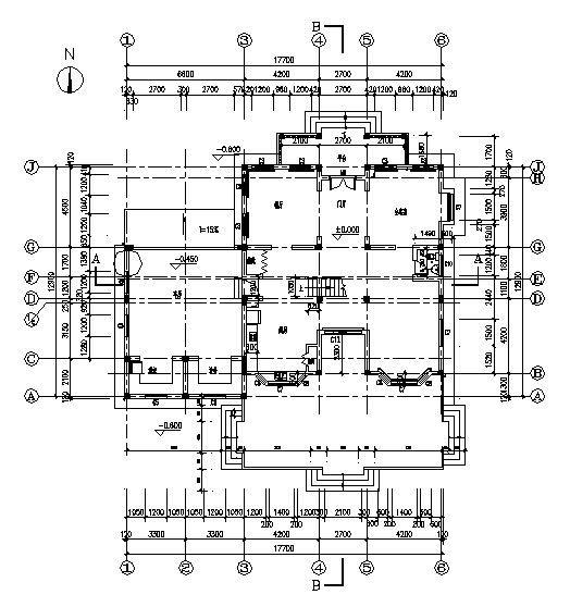 2层别墅建筑CAD施工图纸 - 2