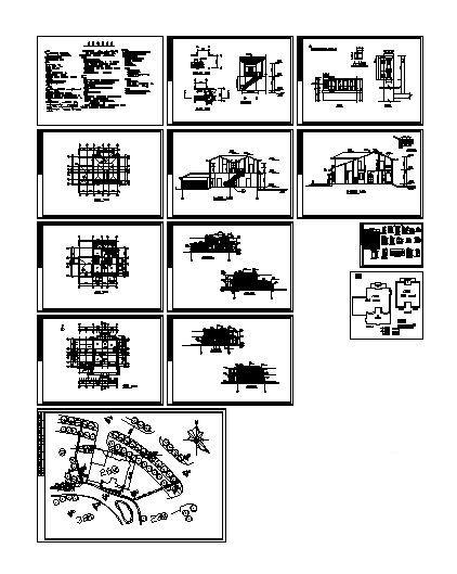 2层别墅建筑CAD施工图纸 - 3