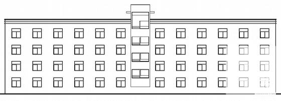 纺织厂3层宿舍楼建筑结构CAD施工图纸 - 2