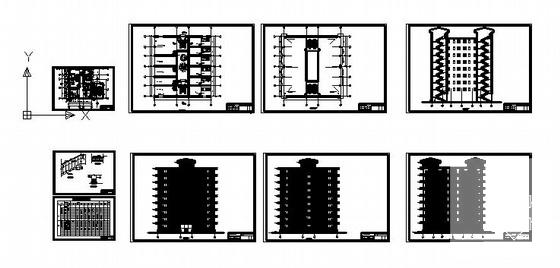 小区9层住宅楼建筑CAD图纸 - 3