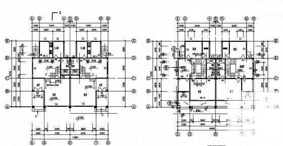 3层F型别墅建筑方案设计CAD图纸 - 1