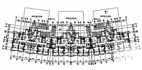 12层广场建筑设计CAD施工图纸 - 1