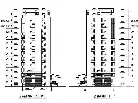 12层广场建筑设计CAD施工图纸 - 4