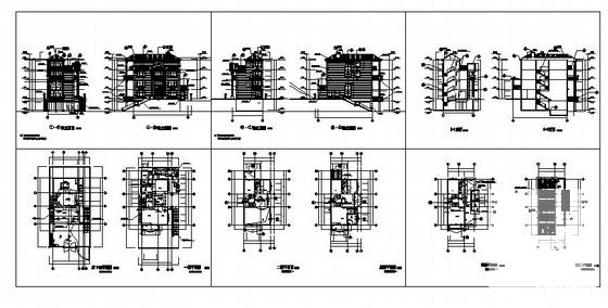 3层别墅建筑CAD图纸 - 2