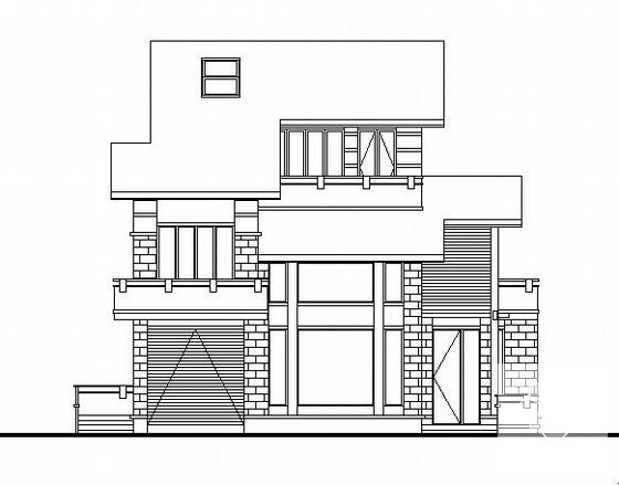 2层A5型别墅建筑CAD图纸 - 2