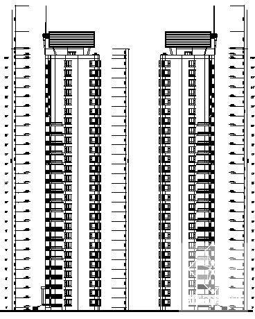 浦东花园小区二期建筑初步CAD图纸 - 4