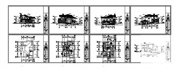 2层A15型别墅建筑CAD图纸（简单实用） - 3