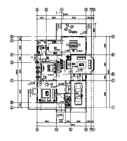 2层A15型别墅建筑CAD图纸（简单实用） - 4