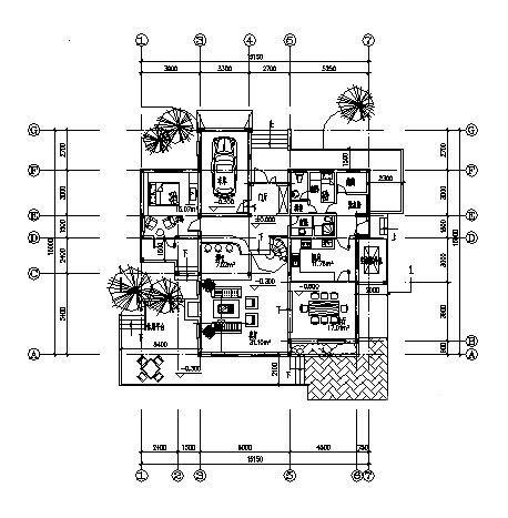 2层小别墅建筑方案设计CAD图纸 - 4
