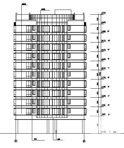 10层住宅楼建筑方案设计CAD图纸 - 2