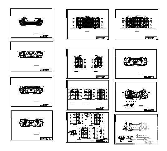 清水湾住宅7号楼建筑CAD图纸 - 4