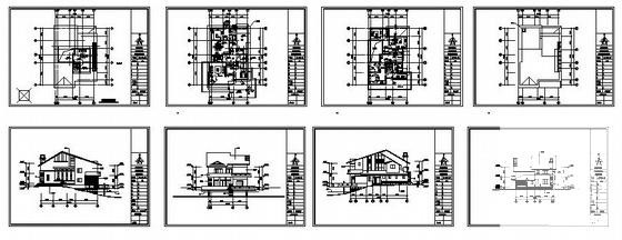 2层C10型别墅建筑CAD图纸 - 3