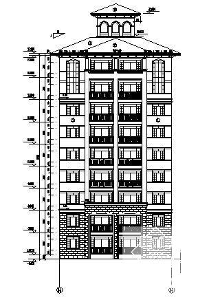 星河湾9层151号住宅楼建筑CAD施工图纸 - 2