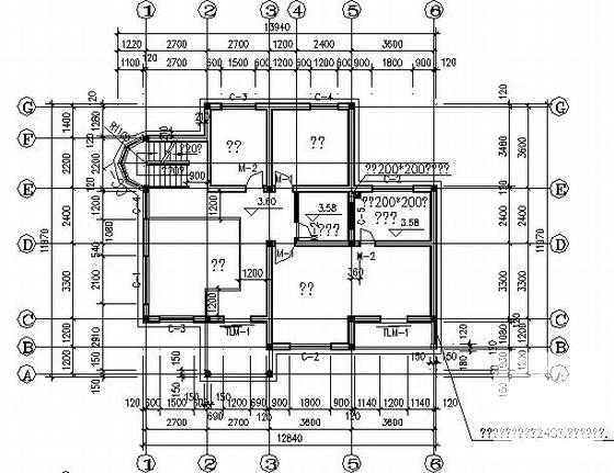 大通2层别墅建筑CAD图纸 - 4