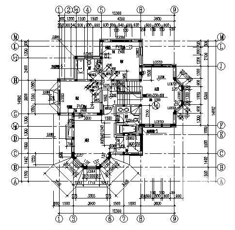 绿城24号套独立山地别墅建筑CAD施工图纸 - 3