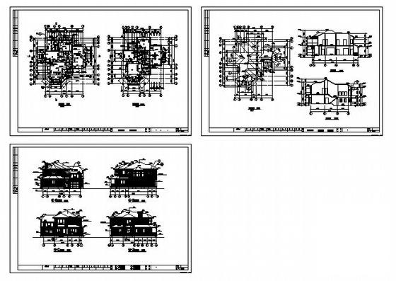绿城24号套独立山地别墅建筑CAD施工图纸 - 4