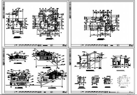 绿城10号套独立山地别墅建筑CAD施工图纸 - 3