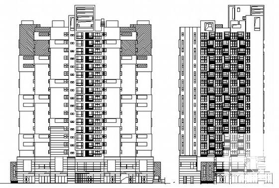 剪力墙18层小户型商住楼建筑施工CAD图纸 - 1