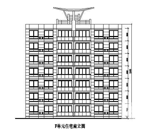 东方城市花园28层A型住宅楼建筑设计CAD施工图纸 - 1