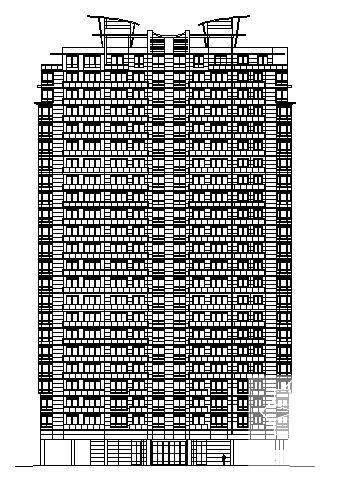 东方城市花园28层A型住宅楼建筑设计CAD施工图纸 - 4