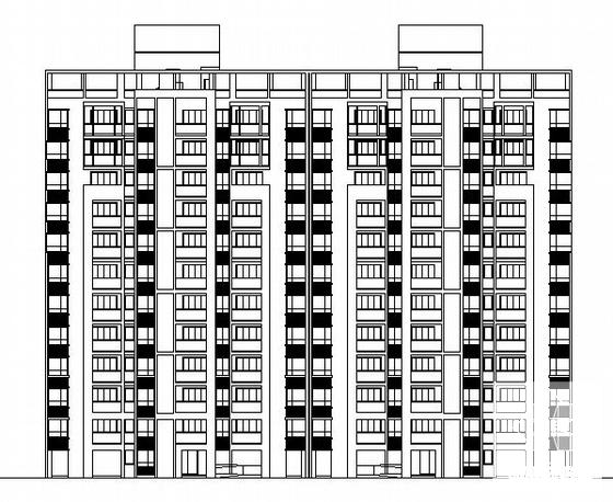 浦江镇120－J号配套商品房地块4号楼建筑CAD图纸 - 1