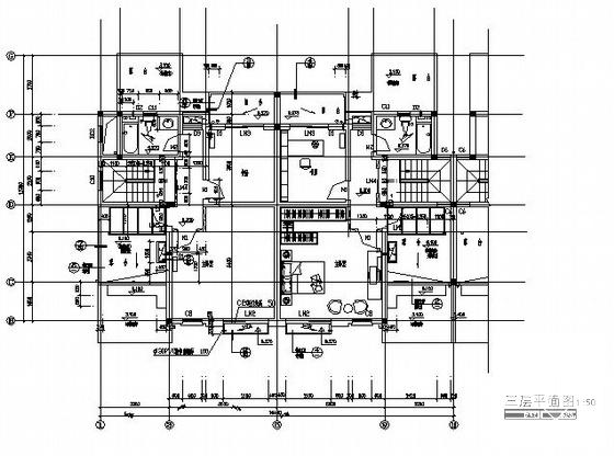 3层别墅建筑施工CAD图纸（总） - 4