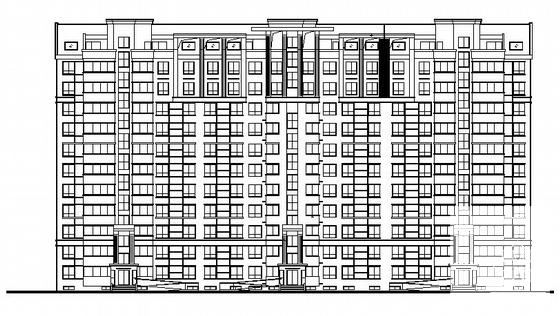 小区12层九号楼建筑方案设计CAD图纸 - 2