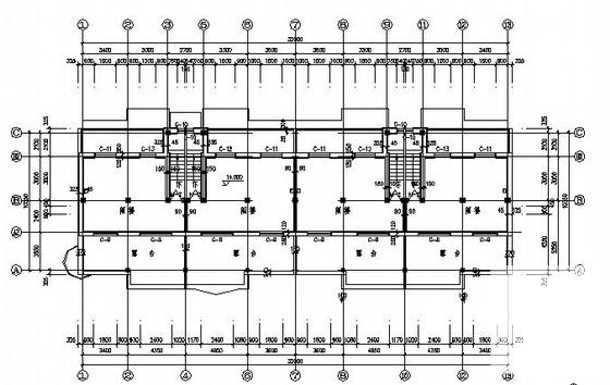 4层框架住宅楼建筑设计方案设计CAD图纸 - 3