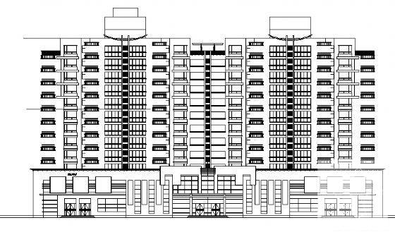 框剪结构11层住宅楼建筑施工CAD图纸 - 1