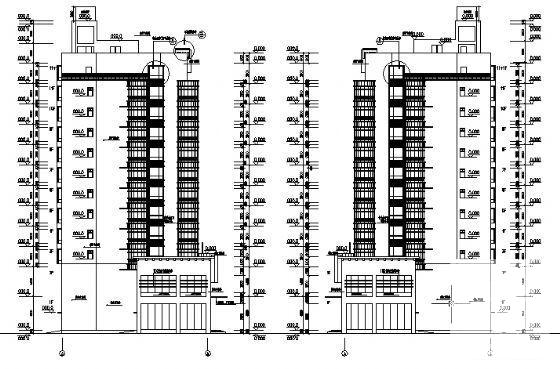 框剪结构11层住宅楼建筑施工CAD图纸 - 2