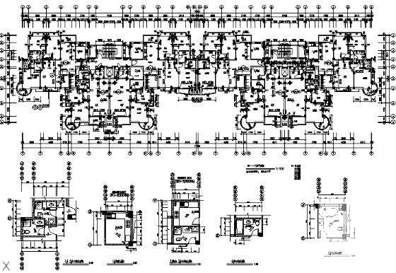 框剪结构11层住宅楼建筑施工CAD图纸 - 3