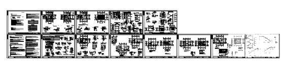 3层别墅建筑结构设计CAD施工图纸 - 3