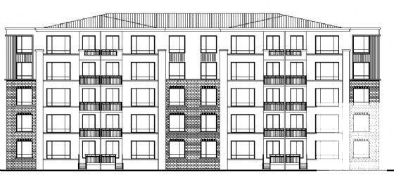 6层框架住宅楼建筑CAD图纸 - 4