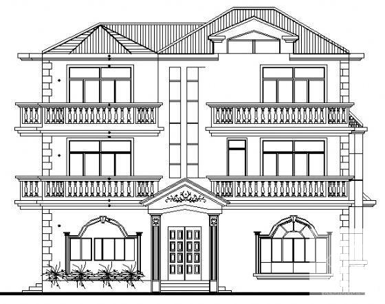 3层独栋别墅住宅楼建筑CAD施工图纸 - 1