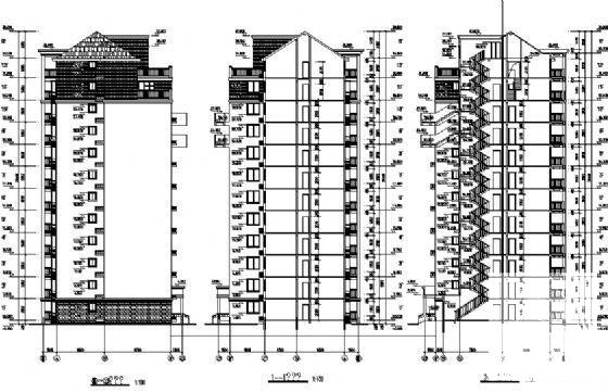 经典的12层住宅楼建筑CAD图纸 - 2