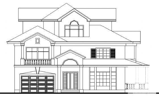 3层别墅（D2型）建筑CAD图纸 - 4