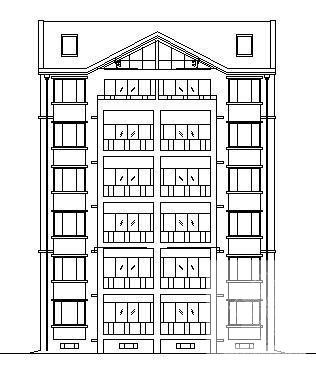 小型6层住宅楼建筑CAD图纸 - 2