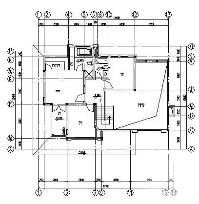 2层别墅（A6型）建筑CAD图纸 - 2