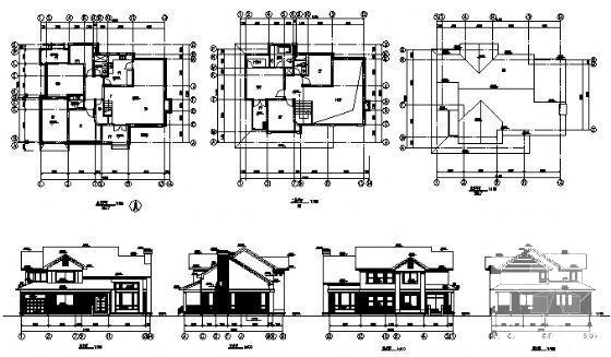 2层别墅（A6型）建筑CAD图纸 - 4