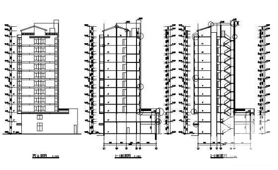 11层住宅楼建筑设计CAD施工图纸 - 3