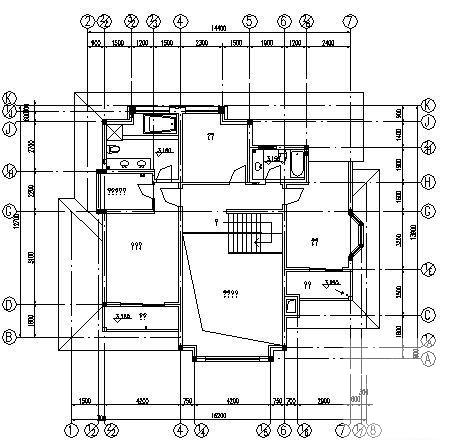 2层别墅（A10型）建筑CAD图纸 - 3