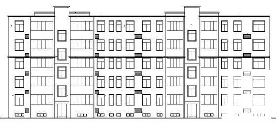 精美的5层住宅楼建筑CAD施工图纸 - 1