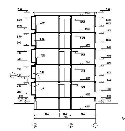 精美的5层住宅楼建筑CAD施工图纸 - 4